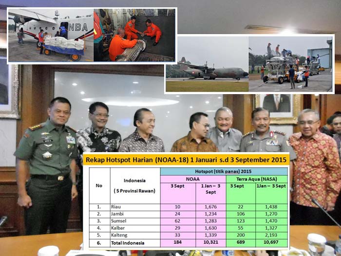 TNI dan Polri Dukung KLHK Atasi Kebakaran Hutan dan Lahan di Lima Provinsi